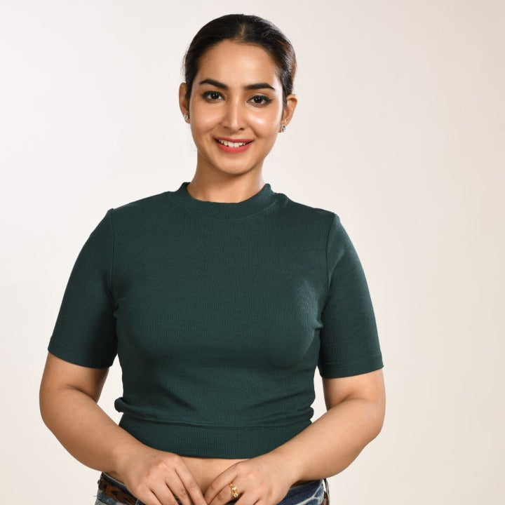 Hosiery Blouses - Green - Blouse featured