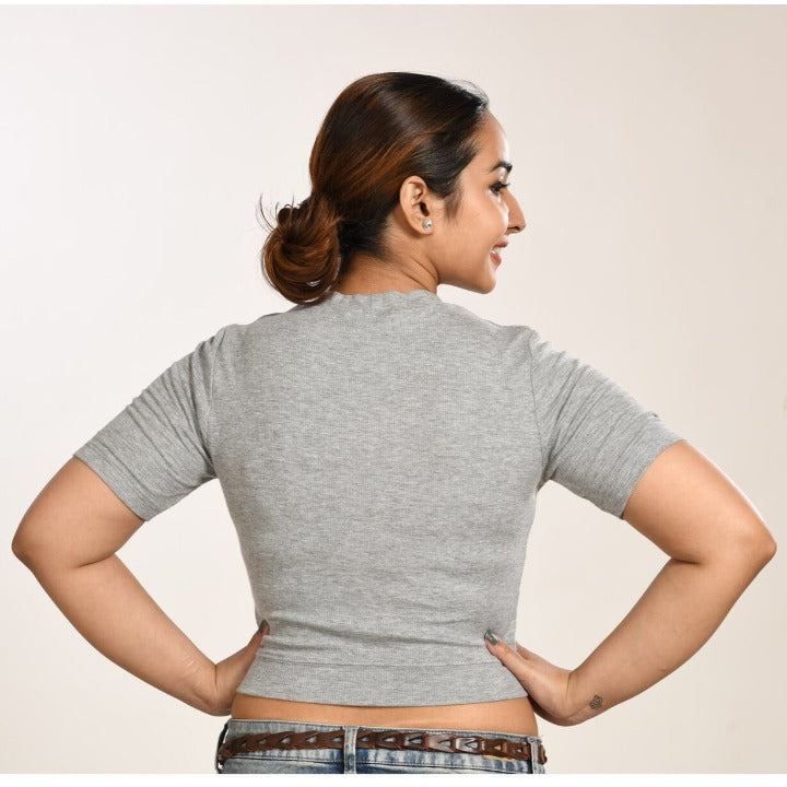 Hosiery Blouses - Light Grey - Blouse featured