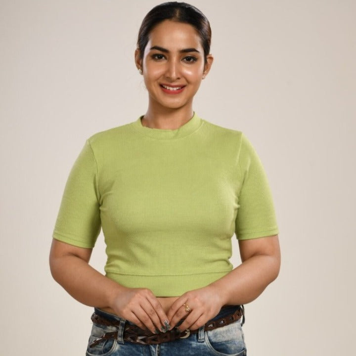 Hosiery Blouses - Lime Green - Blouse featured