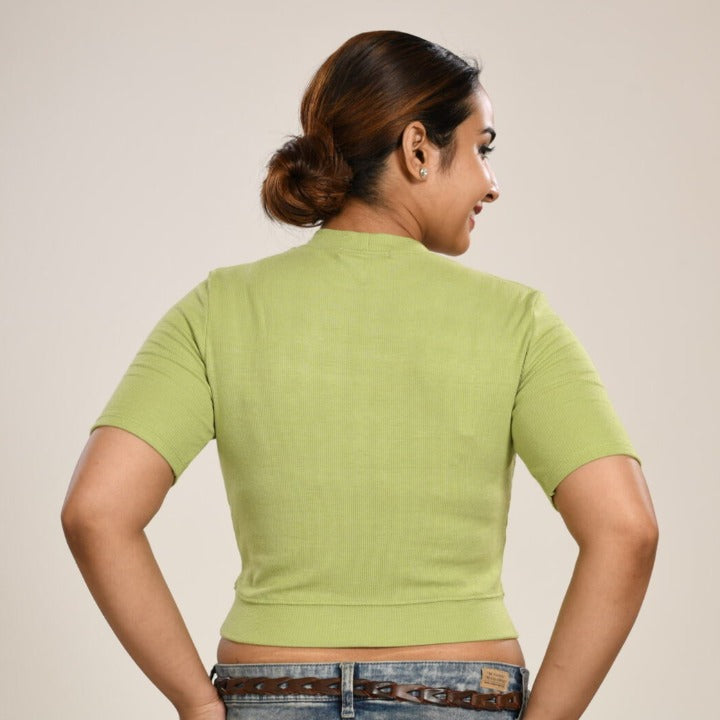 Hosiery Blouses - Lime Green - Blouse featured