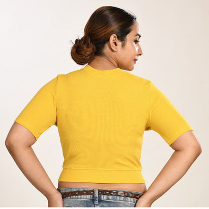 Hosiery Blouses - Mango Yellow - Blouse featured