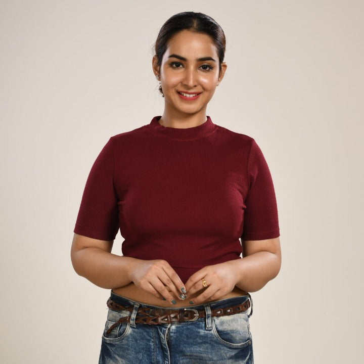 Hosiery Blouses - Maroon - Blouse featured