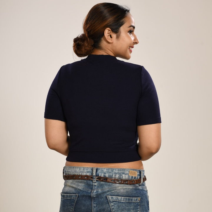 Hosiery Blouses - Royal Blue - Blouse featured