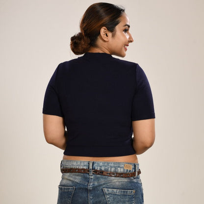 Hosiery Blouses - Royal Blue - Blouse featured