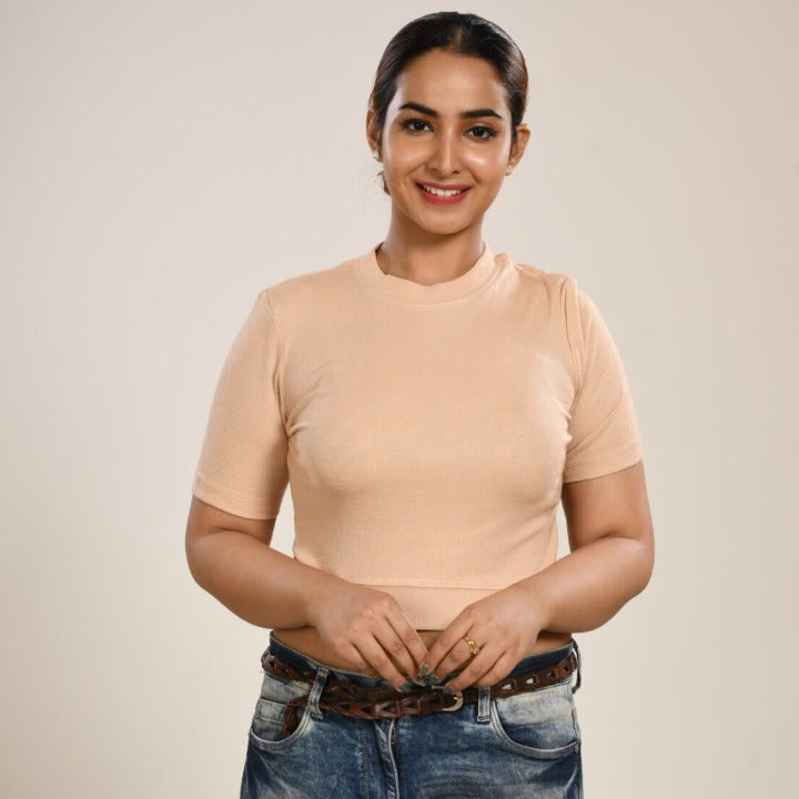 Hosiery Blouses - Tan - Blouse featured