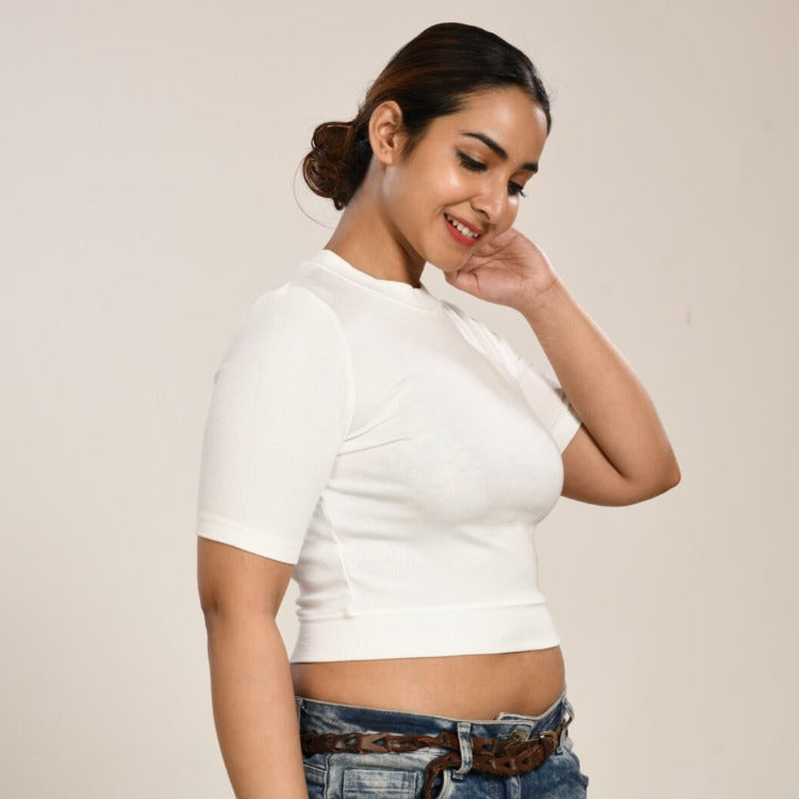 Hosiery Blouses - White - Blouse featured