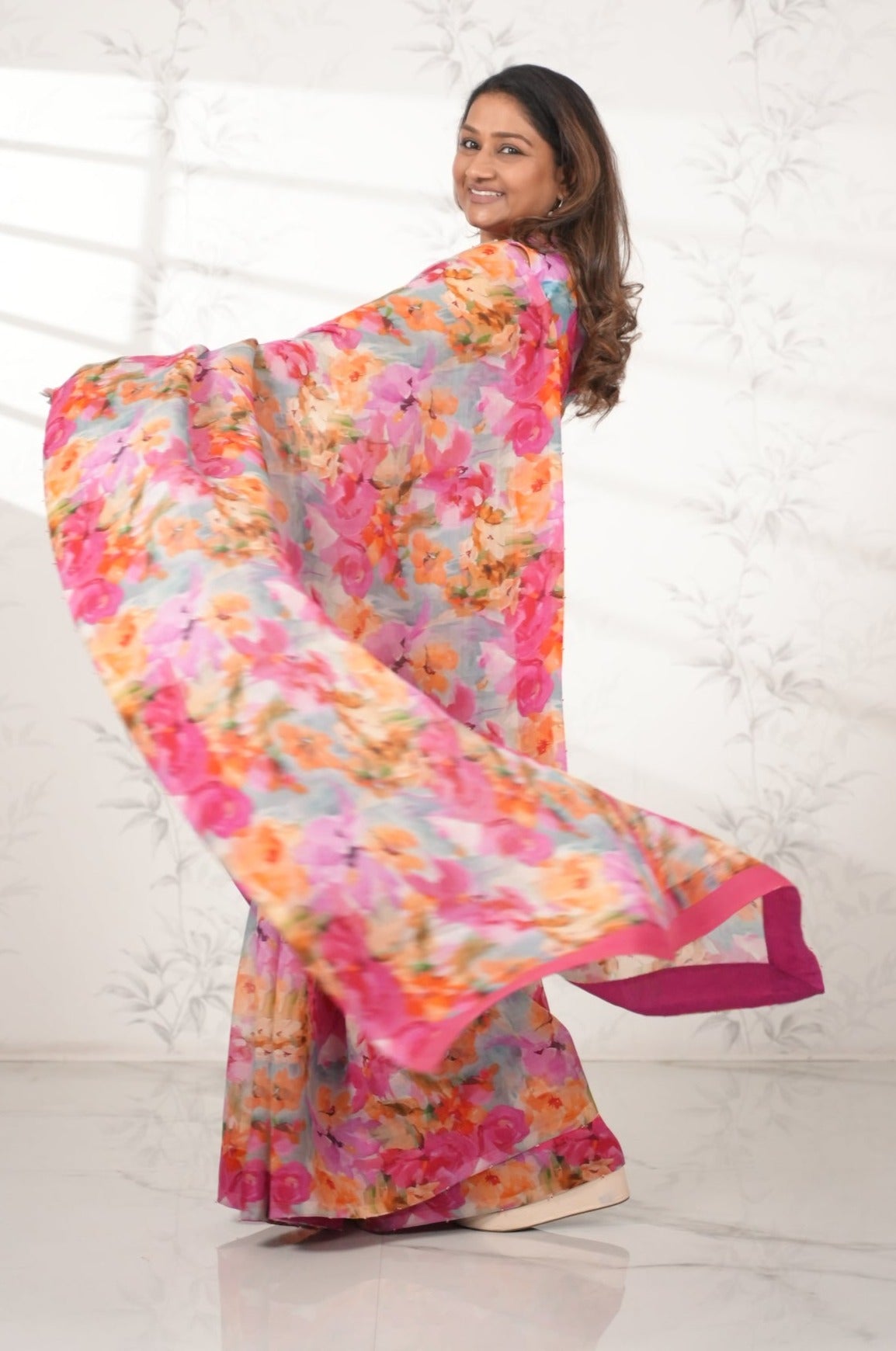 Blossom Breeze Organza Silk Saree Saree