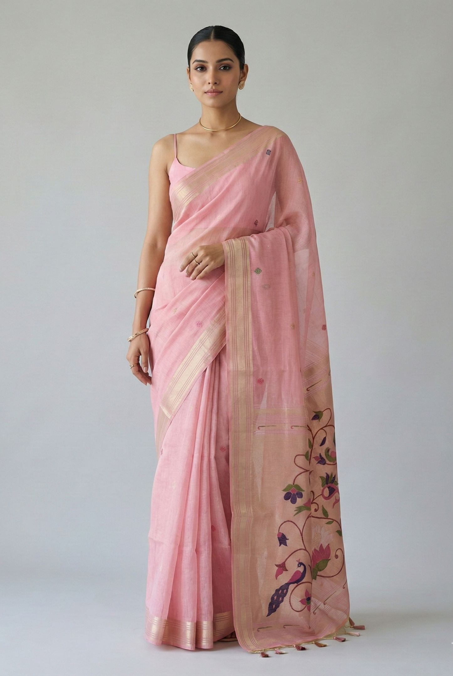 Iraja Mercerized Cotton Garden Saree Saree