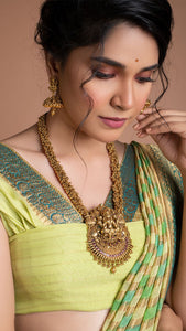 Lime Green Rangkat Saree Saree