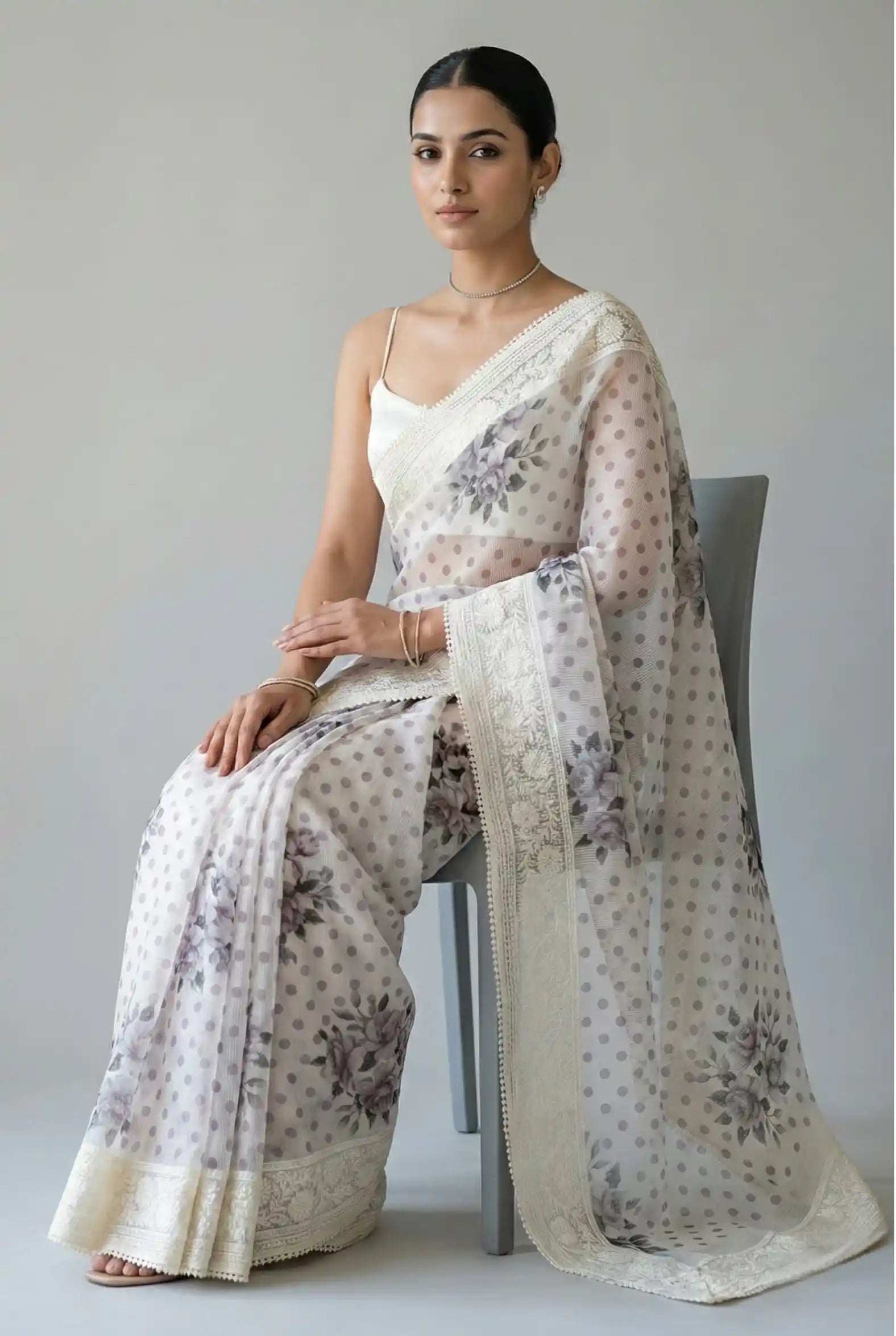 Maya Pure Super Net Saree Saree