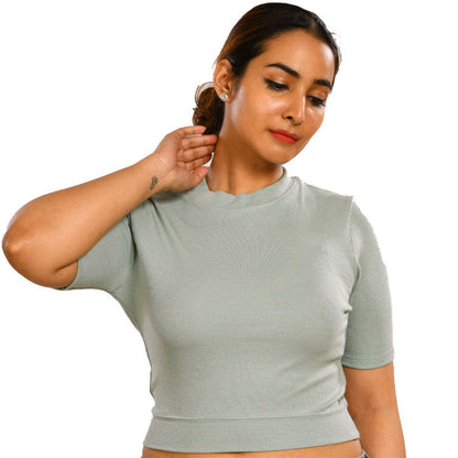 Hosiery Blouses - Mint Green - Blouse featured