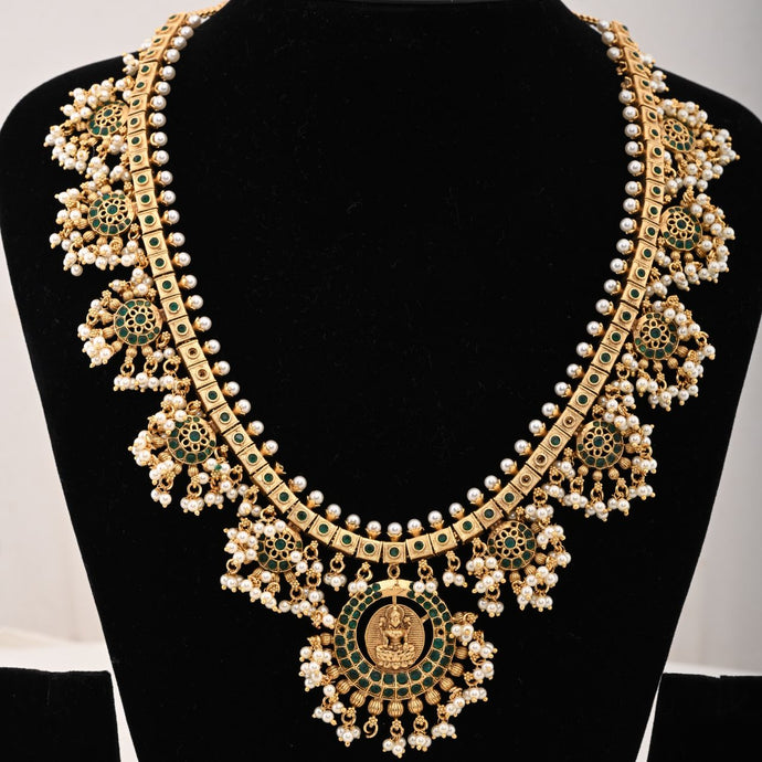 Temple Jewellery- Necklace (DD-R1N-504GW) Necklace