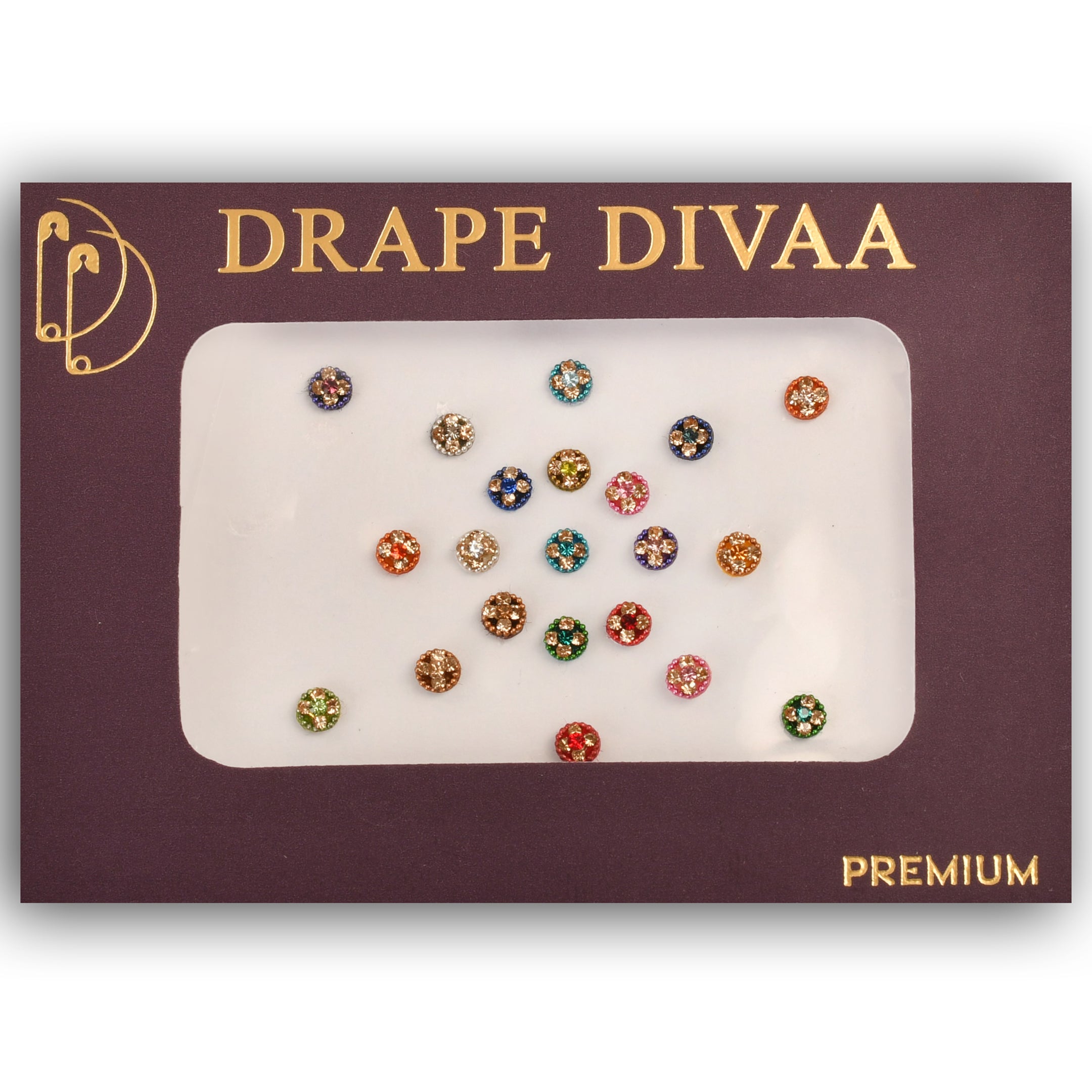 Buy Latest Design Stone Bindi - DD-R1-830E | Drape Divaa