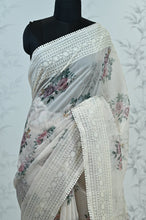 Load image into Gallery viewer, Eshani Pure Super Net Saree Pink featured