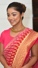 Load image into Gallery viewer, Dark Pink Stripes Saree Saree
