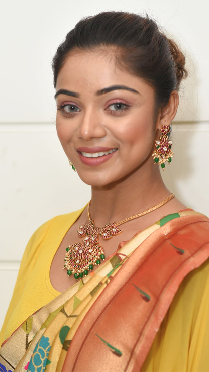 Golden Saree with zari border Saree