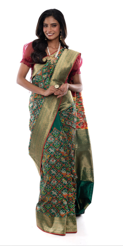 Green Regalia Banarasi Silk Saree Saree