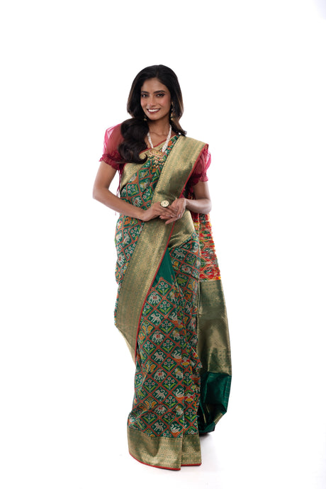 Green Regalia Banarasi Silk Saree Saree