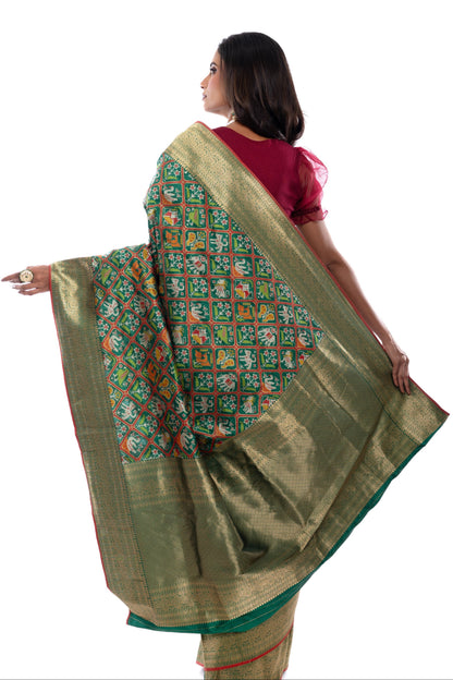 Green Regalia Banarasi Silk Saree Saree