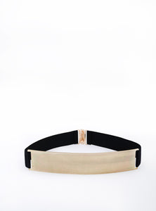 Golden Buckle Belt 5 * 25 (Black Belt) Belts