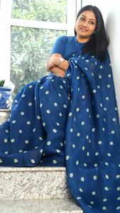 Organza Saree with Floral Pattern Saree