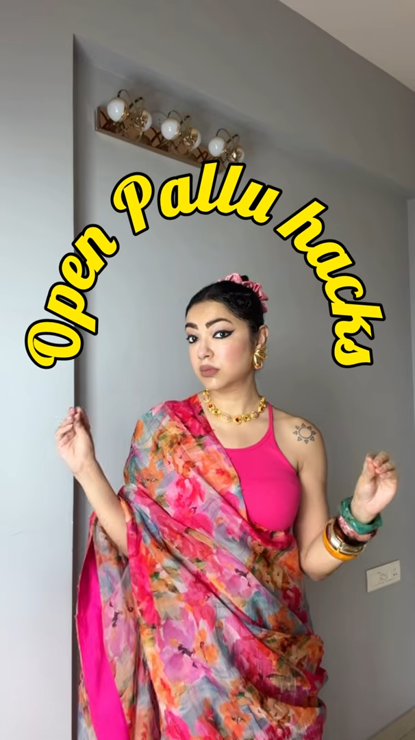 Hands-Free Saree Style: The Modern Pallu Wrap