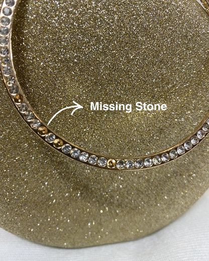 Glitter Frosted Evening Clutch - Round Golden Clutch featured