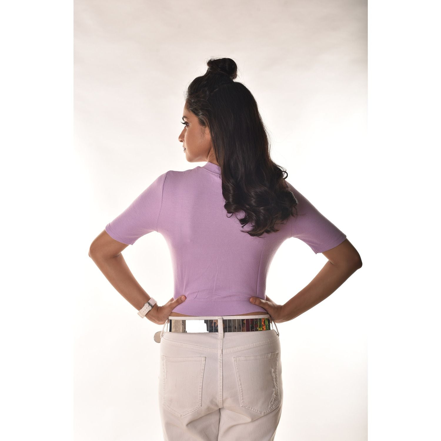 Hosiery Blouses - Elbow Sleeves - Plus Size Blouse