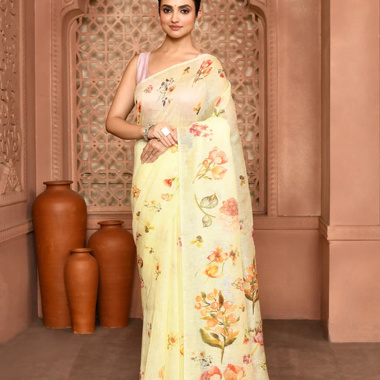 Sunny Meadow Silk Saree featured