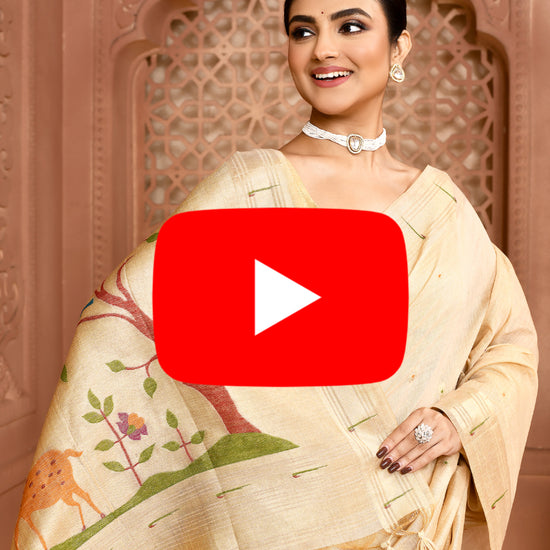 Golden Meadow Cotton Saree featured common