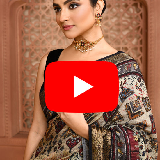 Seamless Ikat Russian Viscose Saree featured common