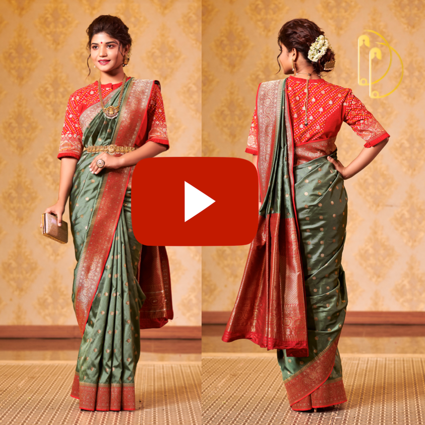 Sap Green Silk Saree Saree