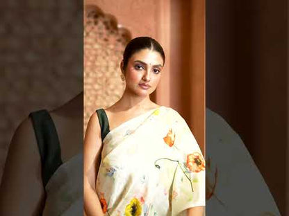 Prakriti Bloom Mulberry Silk Saree featured