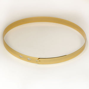 Golden Metallic Belt 2 cm Belts