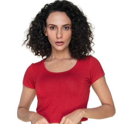 100% Cotton Rayon Blouses Burgundy Blouse