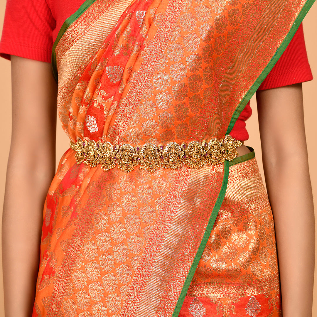 Flower motifs covering Banarasi Saree Saree