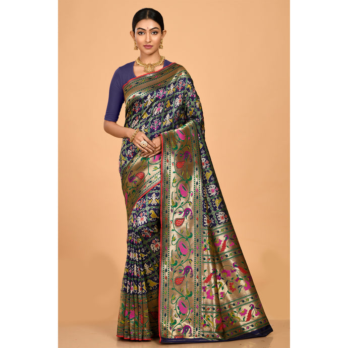 Royal Blue Patola Saree Saree