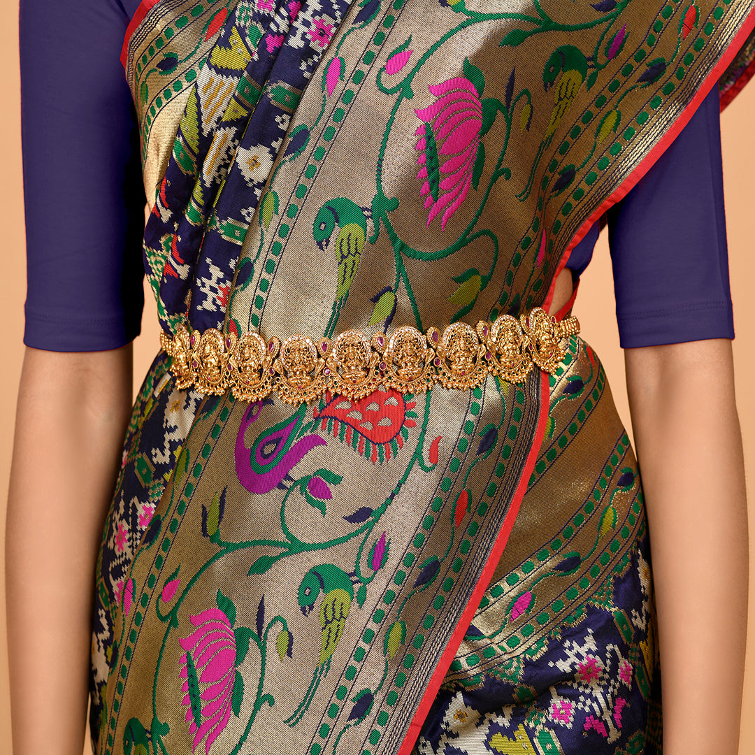 Royal Blue Patola Saree Saree