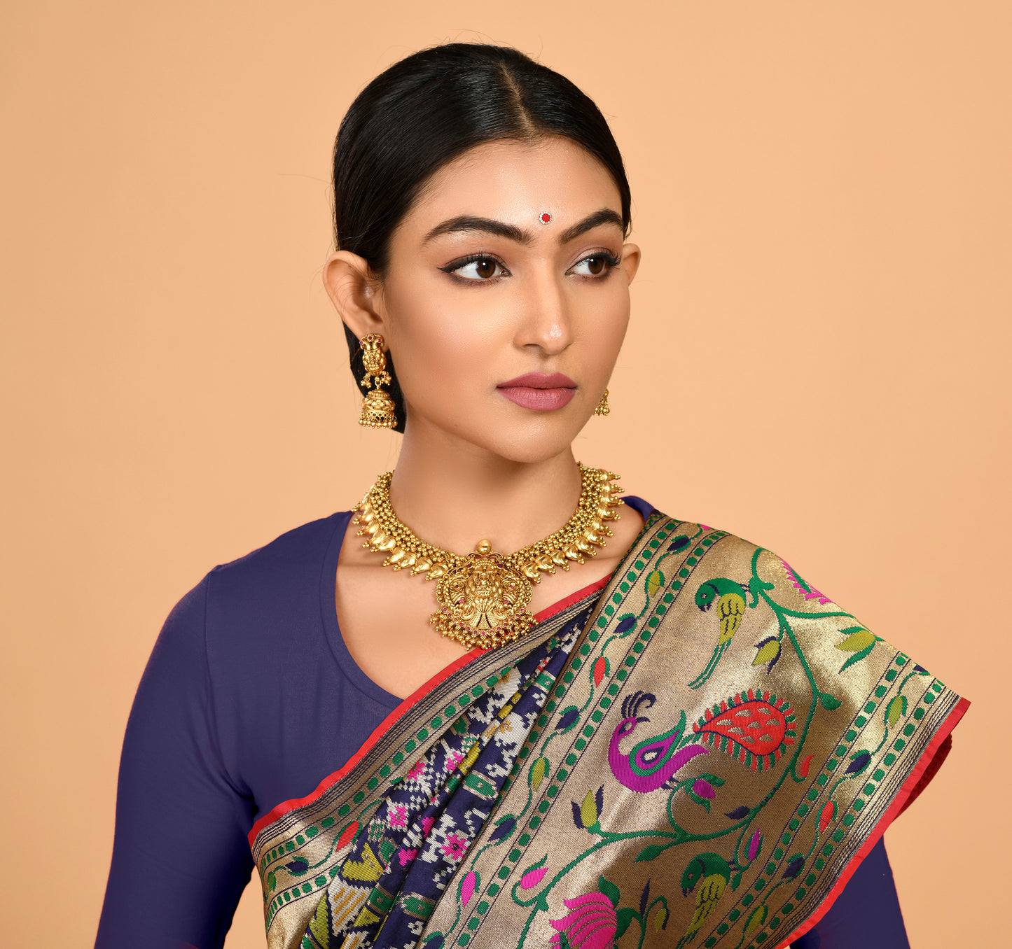 Royal Blue Patola Saree Saree