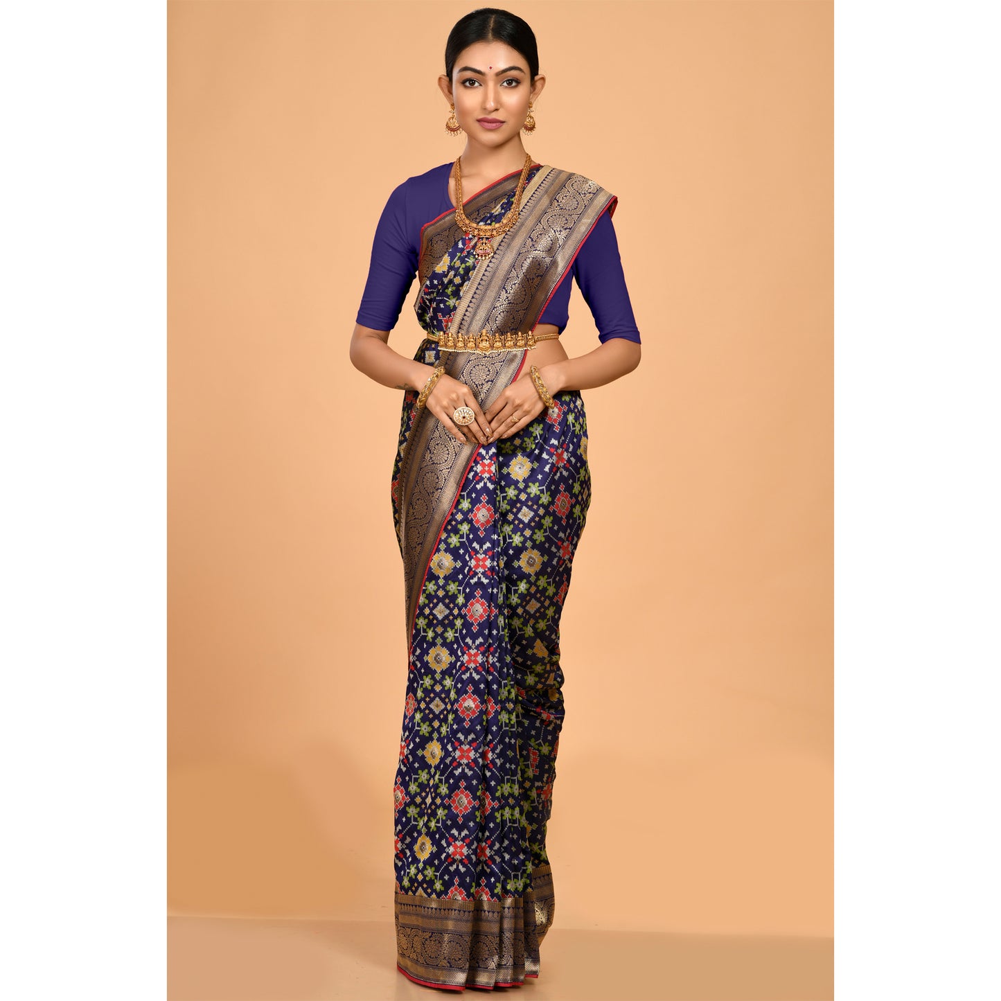 Trendy Navy Patola Saree Saree