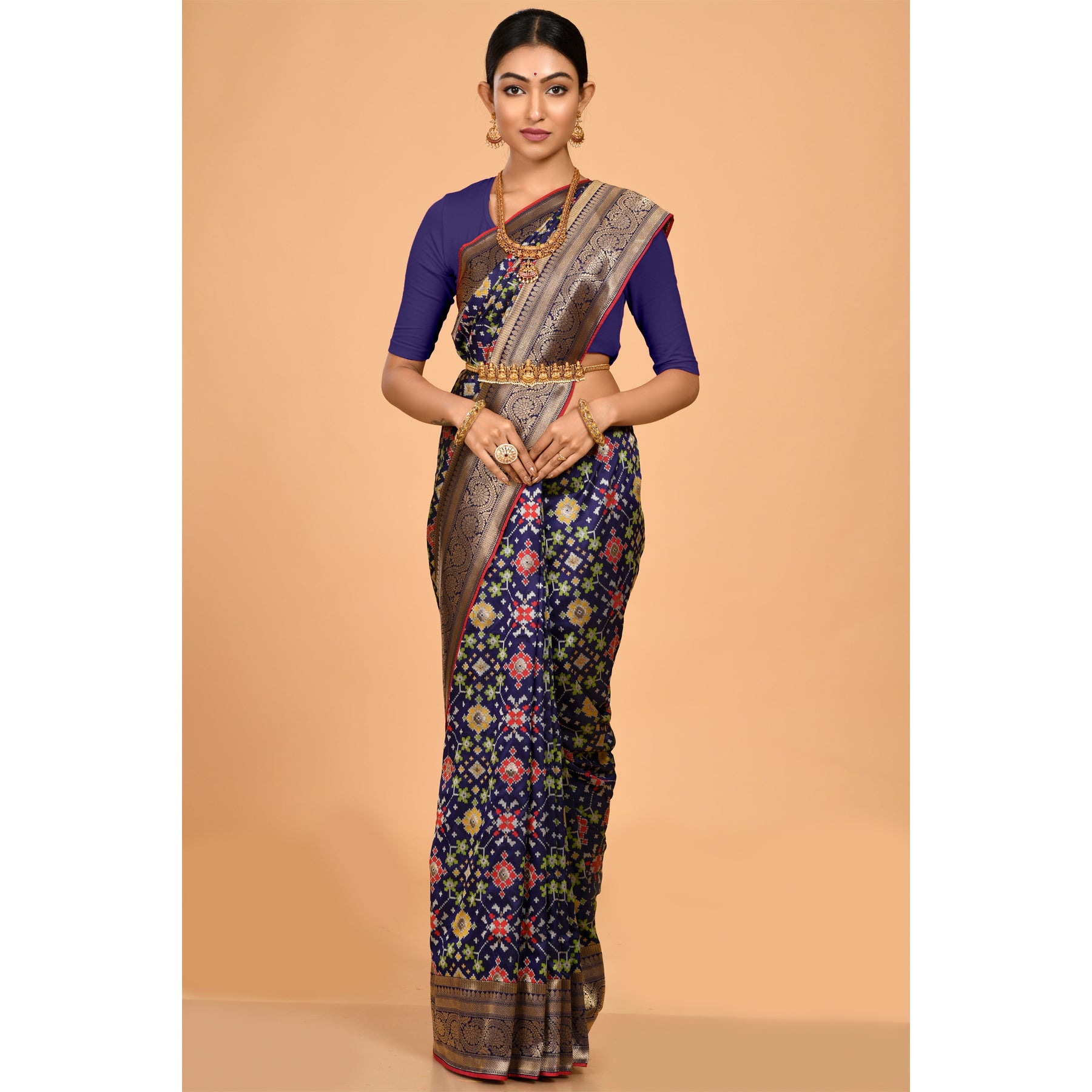 Trendy Navy Patola Saree Saree