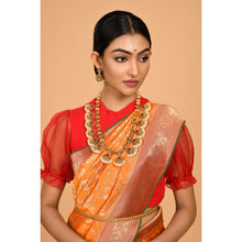 Load image into Gallery viewer, Flower motifs covering Bandhani Saree Saree