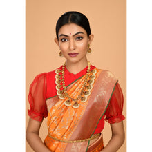 Load image into Gallery viewer, Flower motifs covering Bandhani Saree Saree