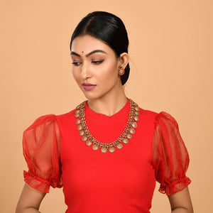 Red Banarasi Powerloom Silk Saree Saree