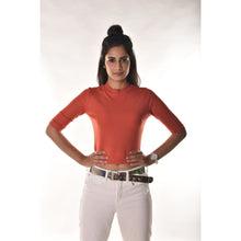 Load image into Gallery viewer, Hosiery Blouses - Elbow Sleeves - Brick Red - Blouse featured