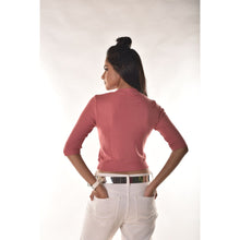 Load image into Gallery viewer, Hosiery Blouses - Elbow Sleeves - Rose Pink - Blouse featured