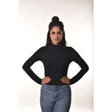 Load image into Gallery viewer, Full Sleeves Blouses - Black - Blouse featured