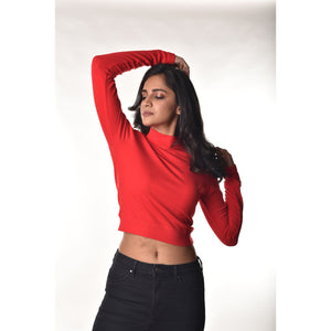 Full Sleeves Blouses - Red - Blouse featured