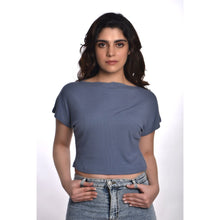 Load image into Gallery viewer, Boat Neck Blouse - Brilliant Blue - Blouse featured