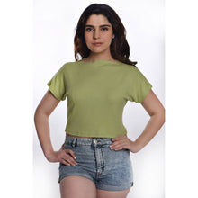 Load image into Gallery viewer, Boat Neck Blouse - Lime Green - Blouse featured